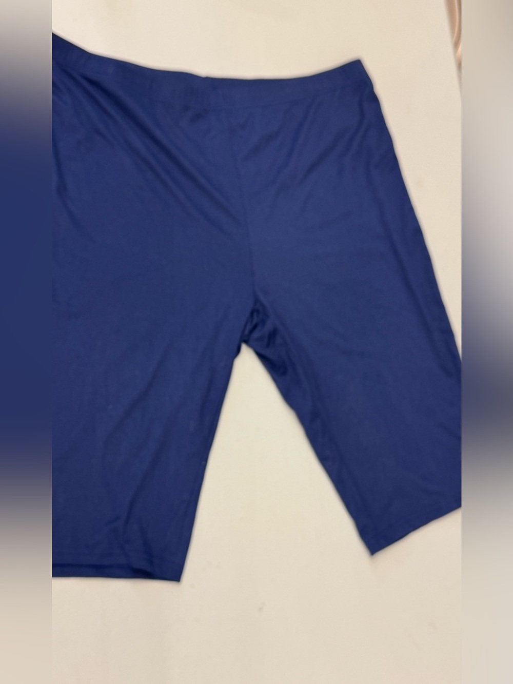 Navy Blue Women's Capris comfy plus size stretchy pants 3XL